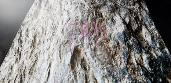 Dettaglio Pittura rupestre